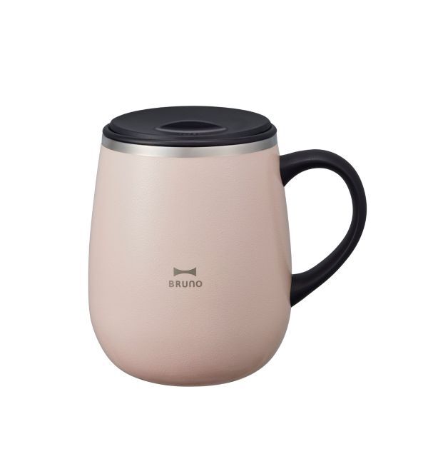 BRUNO「蓋つきステンレスマグ tall」|グラス・マグカップ|ベージュ