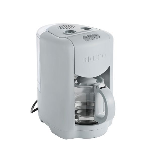 BRUNO「コンパクトミル付きコーヒーメーカー」|電化製品|ブルーグレー