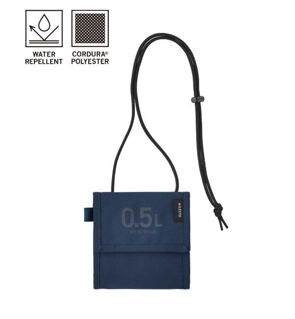 MILESTO「MILESTO UTILITY セーフティポーチ 0.5L」|財布|ネイビー