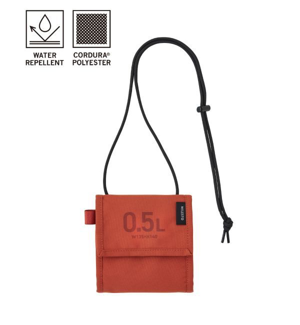 MILESTO「MILESTO UTILITY セーフティポーチ 0.5L」|財布|オレンジ