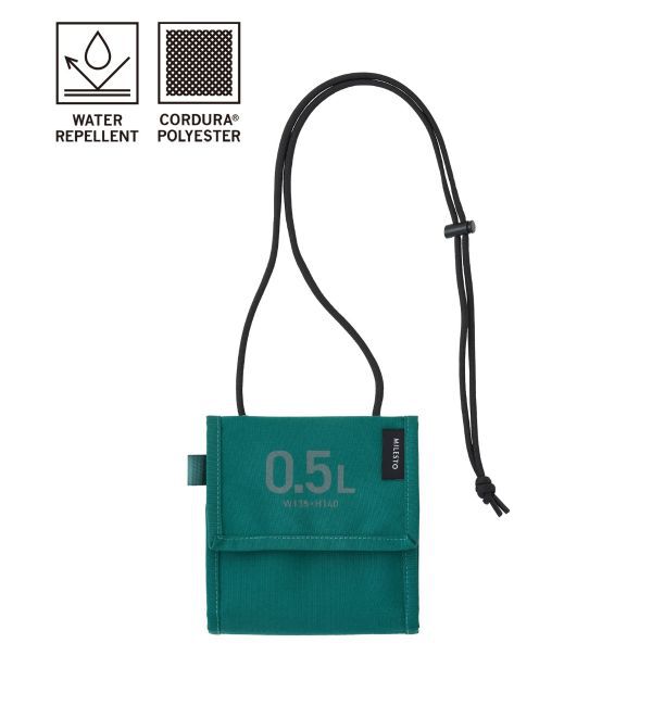 MILESTO「MILESTO UTILITY セーフティポーチ 0.5L」|財布|グリーン