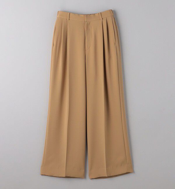 UNITED ARROWS「ポリエステル 2タック ワイドパンツ」|スラックス|