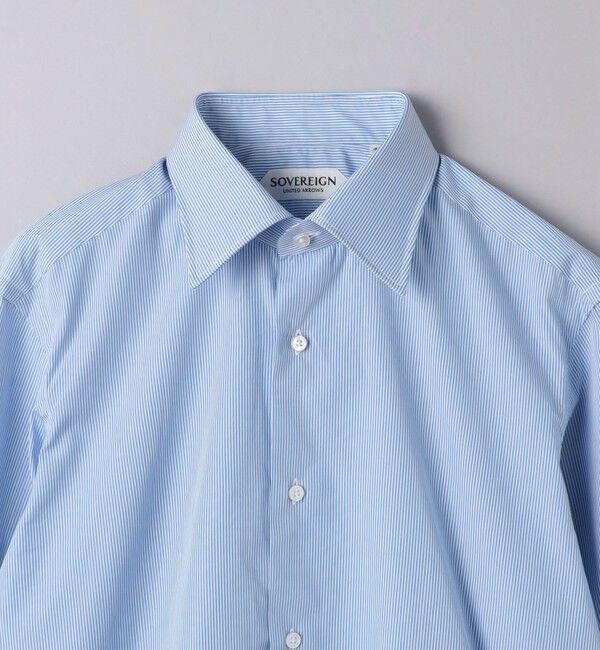 UNITED ARROWS「＜SOVEREIGN＞ CANCLINI/キャンディストライプ  セミワイドカラーシャツ」|シャツ・ブラウス|