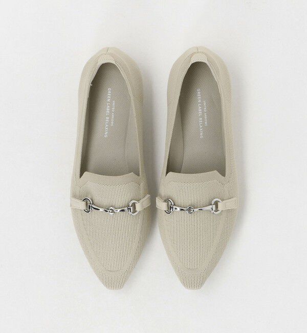 UNITED ARROWS green label relaxing「ウェルネス ニット ローファー 撥水・ウォッシャブル」|パンプス|NATURAL