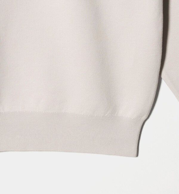 UNITED ARROWS green label relaxing「コットン シルク ミラノリブ クルーネック ニット」|ニット・セーター|