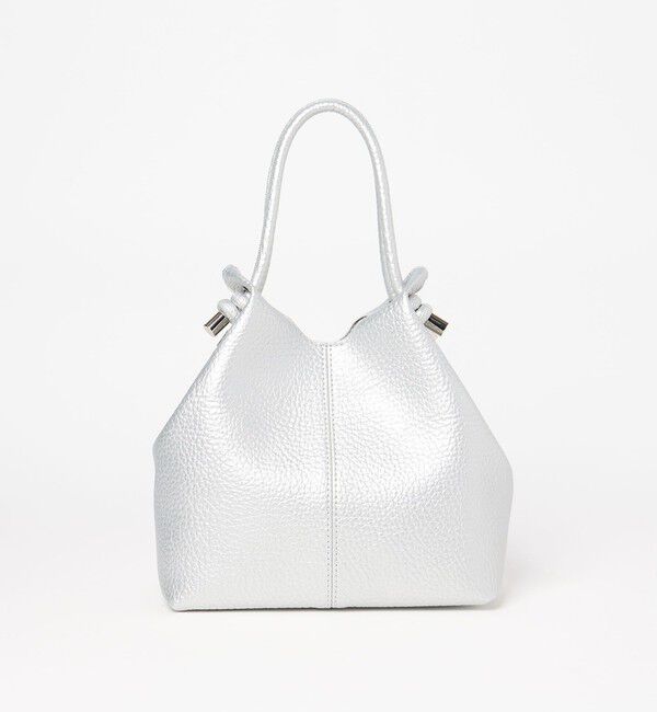 EMMEL REFINES「＜EMMEL REFINES＞EM チューブハンドル ソフト 2WAY バッグ」|トートバッグ|SILVER