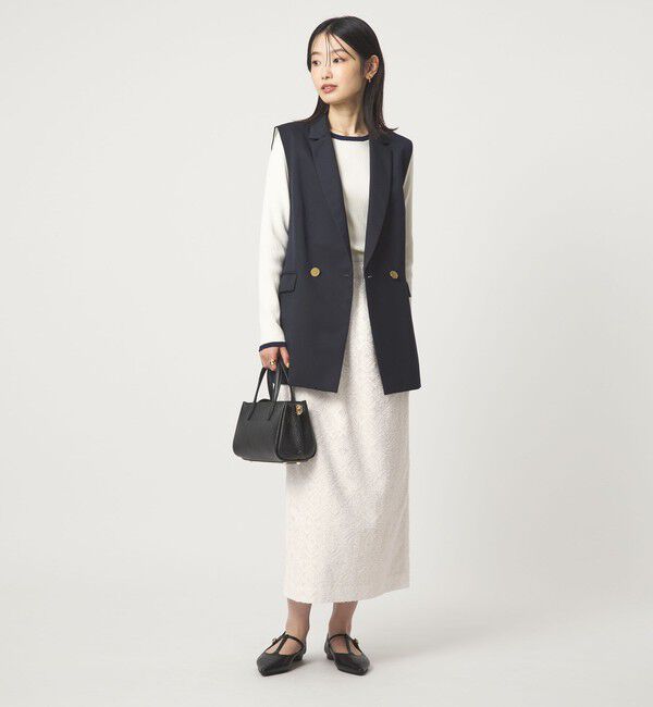 UNITED ARROWS green label relaxing「カットジャガード タイト スカート」|タイト|