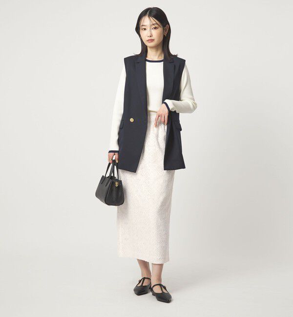 UNITED ARROWS green label relaxing「カットジャガード タイト スカート」|タイト|