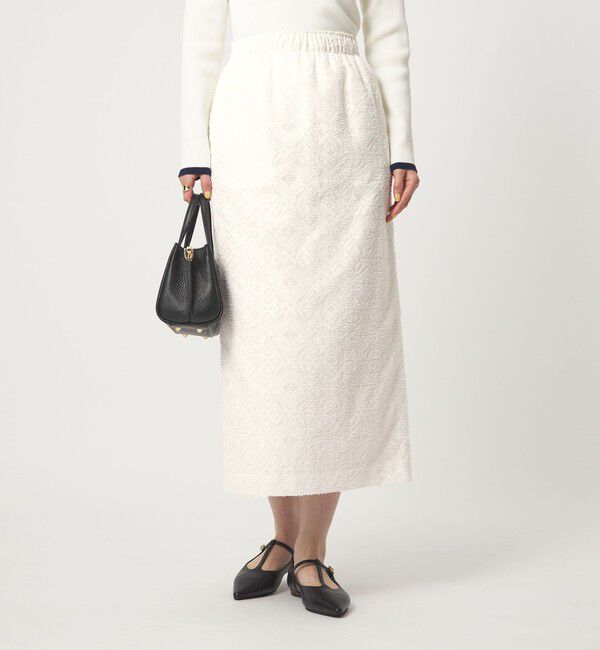 UNITED ARROWS green label relaxing「カットジャガード タイト スカート」|タイト|