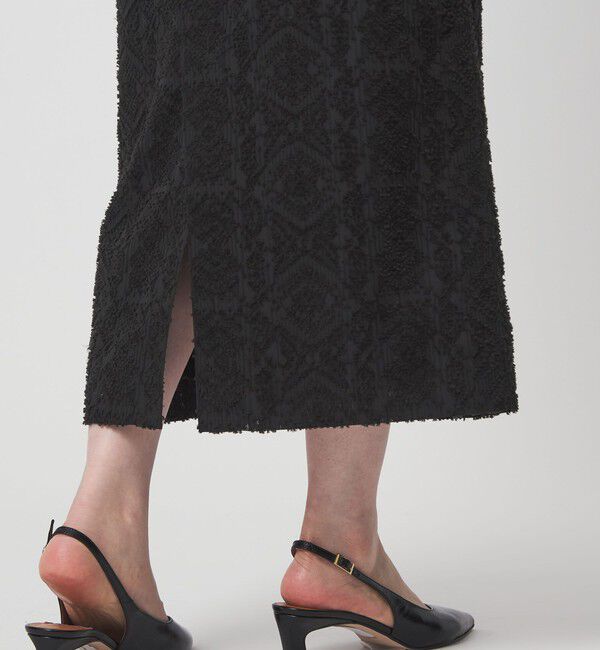 UNITED ARROWS green label relaxing「カットジャガード タイト スカート」|タイト|