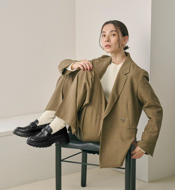 BEAUTY&YOUTH UNITED ARROWS「レザーライク ローファー -晴雨兼用-」|レインシューズ|