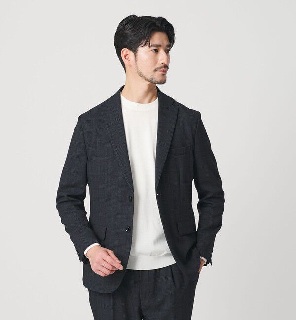 BEAUTY&YOUTH UNITED ARROWS「【WEB限定 WARDROBE SMART】LANATEC セットアップ/背抜きジャケット＆イージーパンツ」|スーツ|