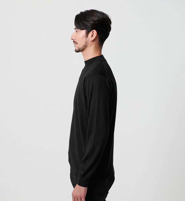 BEAUTY&YOUTH UNITED ARROWS「【WEB限定 WARDROBE SMART】マシーンウォッシャブル ウールミックス ジャケット クルーネック」|ニット・セーター|