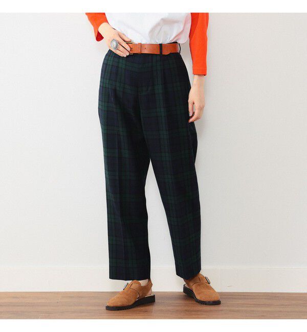 BEAMSBOY「BEAMS BOY / ポリエステル ウール シンチ バック スラックス」|スラックス|