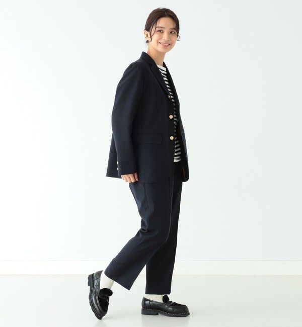 BEAMSBOY「BEAMS BOY / ポリエステル ウール シンチ バック スラックス」|スラックス|