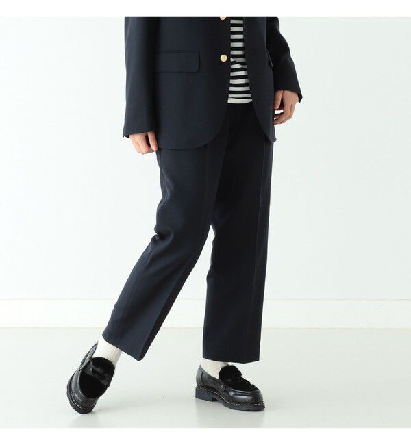 BEAMSBOY「BEAMS BOY / ポリエステル ウール シンチ バック スラックス」|スラックス|