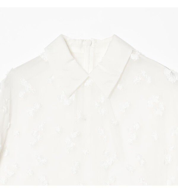 Demi-Luxe BEAMS 「シアーカット ジャガード ブラウス」|シャツ・ブラウス|