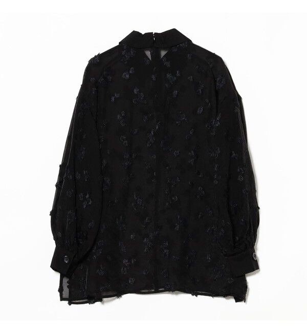 Demi-Luxe BEAMS 「シアーカット ジャガード ブラウス」|シャツ・ブラウス|