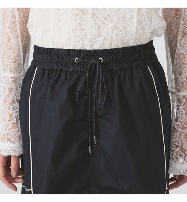 Ray BEAMS 「ストライプ キリカエ トラックスカート」|スカート|