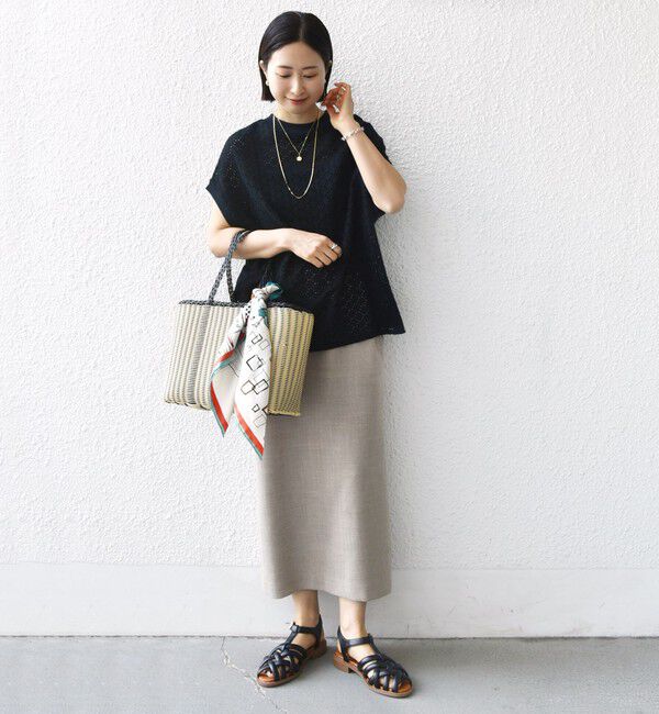 SHIPS for women「【WEB限定】〈手洗い可能〉アイレット クルーネック プルオーバー」|Tシャツ・カットソー|