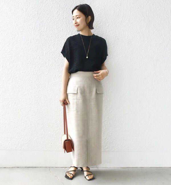 SHIPS for women「【WEB限定】〈手洗い可能〉アイレット クルーネック プルオーバー」|Tシャツ・カットソー|