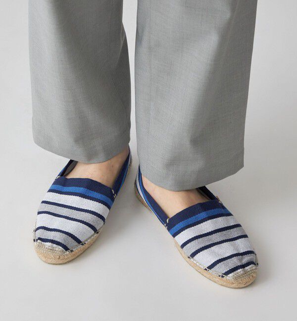 SHIPS「LA MAISON DE LESPADRILLE: エスパドリーユ ボーダー」|スリッポン|ブルー