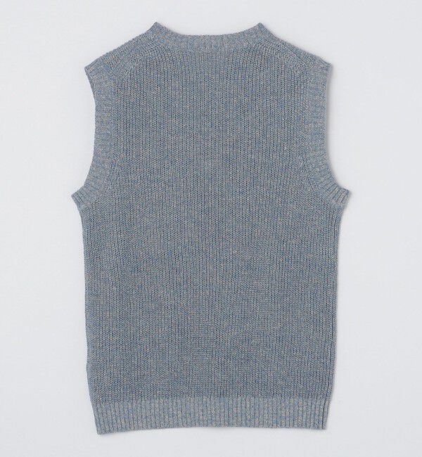 SHIPS「SHIPS:〈手洗い可能〉リネン/コットン メランジ ニットベスト」|ベスト・ジレ|