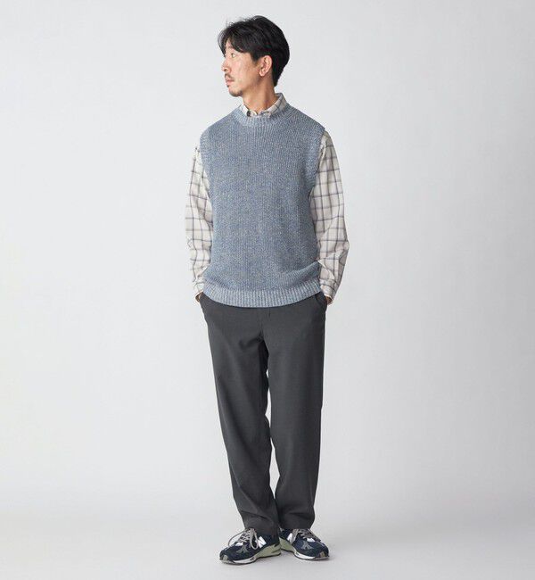 SHIPS「SHIPS:〈手洗い可能〉リネン/コットン メランジ ニットベスト」|ベスト・ジレ|