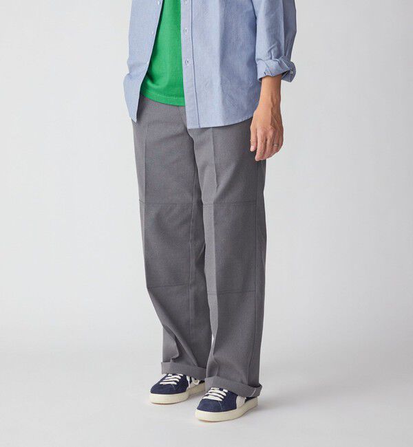 SHIPS「【SHIPS別注】Dickies: ダブルニー ホップサック パンツ」|チノ|グレー