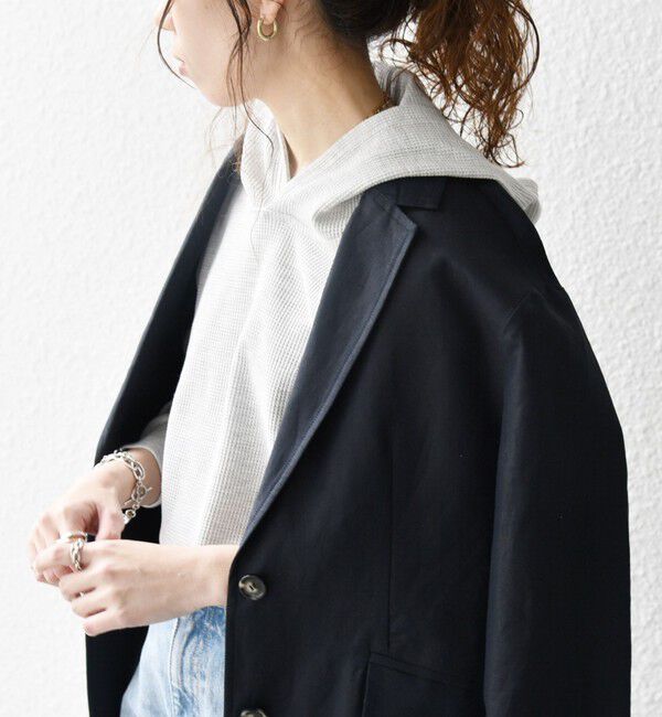 SHIPS any「SHIPS any:〈洗濯機可能〉ワッフル フーディ プルオーバー」|Tシャツ・カットソー|