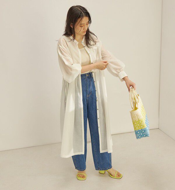 SHIPS for women「〈手洗い可能〉カールマイヤー 羽織り ワンピース◇」|ワンピース|