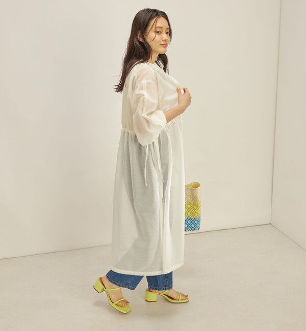 SHIPS for women「〈手洗い可能〉カールマイヤー 羽織り ワンピース◇」|ワンピース|