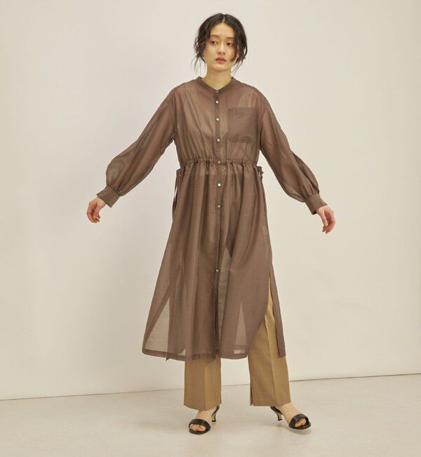 SHIPS for women「〈手洗い可能〉カールマイヤー 羽織り ワンピース◇」|ワンピース|