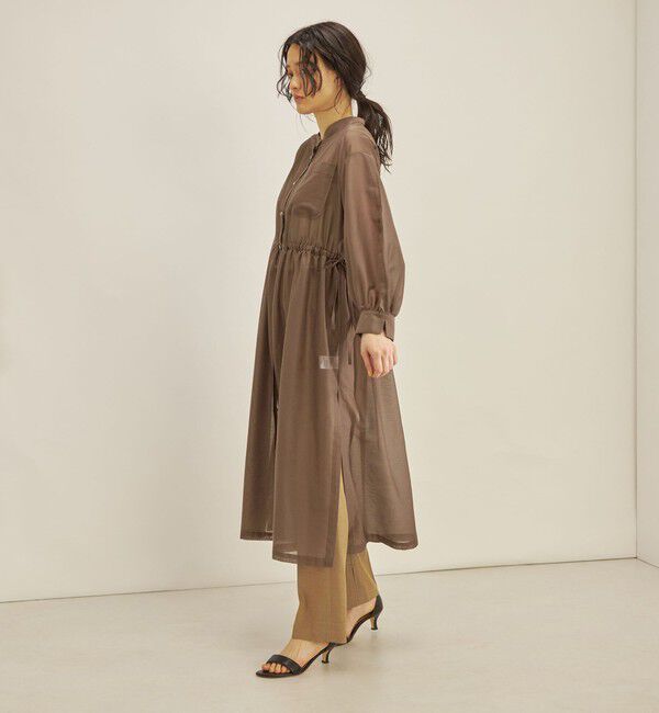 SHIPS for women「〈手洗い可能〉カールマイヤー 羽織り ワンピース◇」|ワンピース|