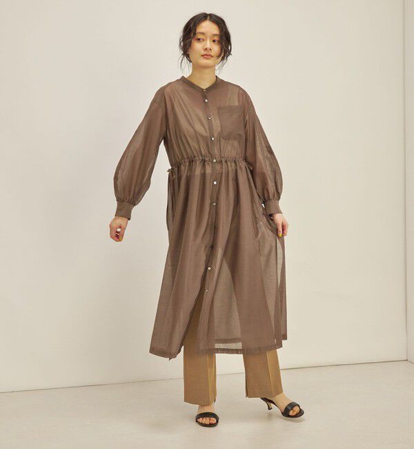 SHIPS for women「〈手洗い可能〉カールマイヤー 羽織り ワンピース◇」|ワンピース|