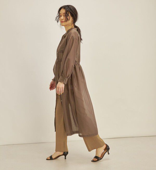 SHIPS for women「〈手洗い可能〉カールマイヤー 羽織り ワンピース◇」|ワンピース|