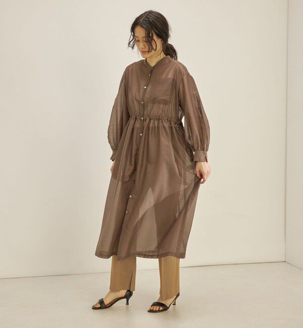 SHIPS for women「〈手洗い可能〉カールマイヤー 羽織り ワンピース◇」|ワンピース|