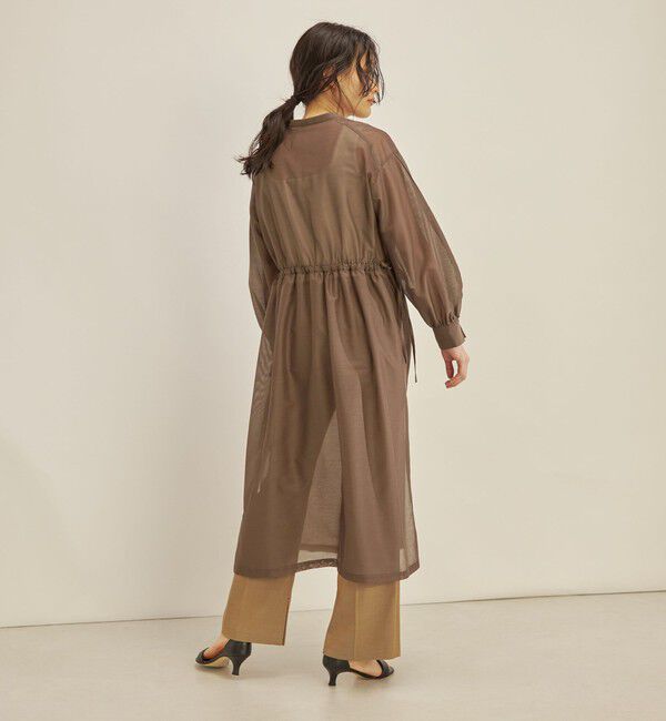 SHIPS for women「〈手洗い可能〉カールマイヤー 羽織り ワンピース◇」|ワンピース|