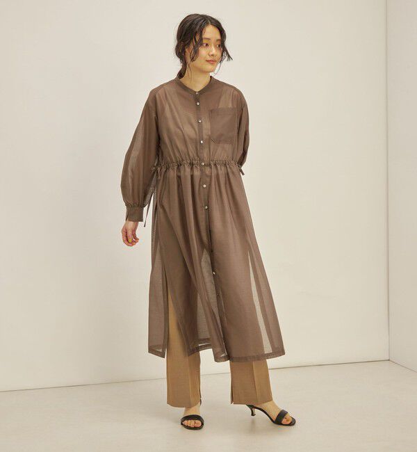 SHIPS for women「〈手洗い可能〉カールマイヤー 羽織り ワンピース◇」|ワンピース|