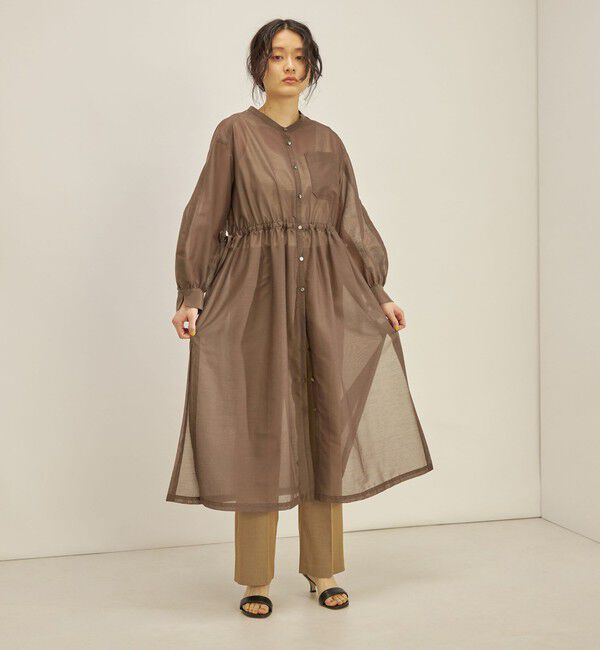 SHIPS for women「〈手洗い可能〉カールマイヤー 羽織り ワンピース◇」|ワンピース|