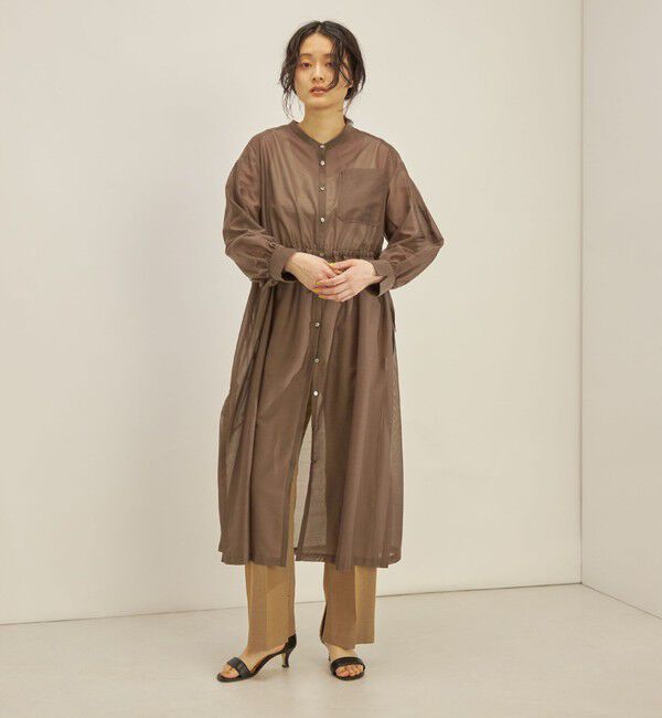 SHIPS for women「〈手洗い可能〉カールマイヤー 羽織り ワンピース◇」|ワンピース|