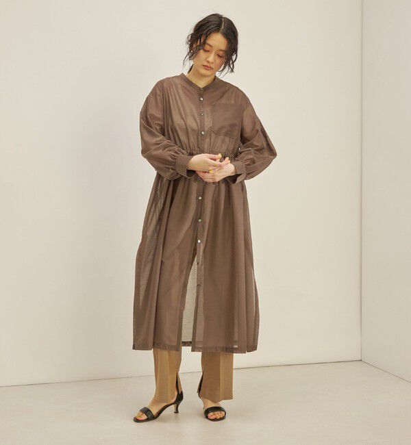 SHIPS for women「〈手洗い可能〉カールマイヤー 羽織り ワンピース◇」|ワンピース|