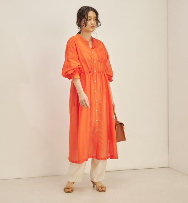 SHIPS for women「〈手洗い可能〉カールマイヤー 羽織り ワンピース◇」|ワンピース|