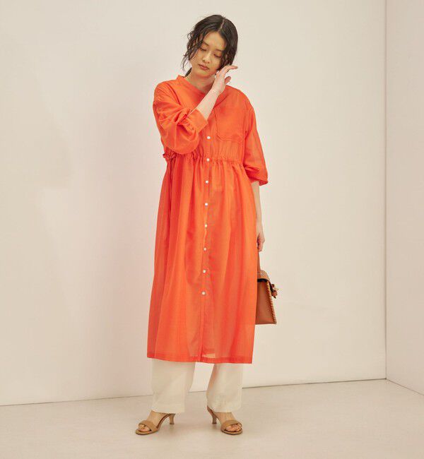 SHIPS for women「〈手洗い可能〉カールマイヤー 羽織り ワンピース◇」|ワンピース|