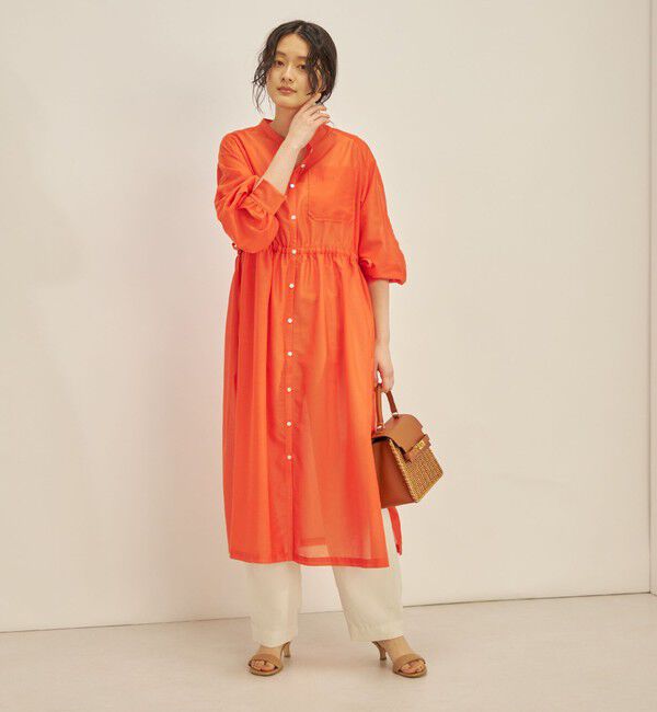 SHIPS for women「〈手洗い可能〉カールマイヤー 羽織り ワンピース◇」|ワンピース|