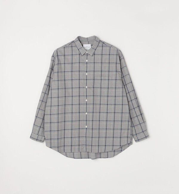 SHIPS any「SHIPS any: オーバーサイズ レギュラーカラー チェック／ストライプ 長袖 シャツ◇」|シャツ・ブラウス|