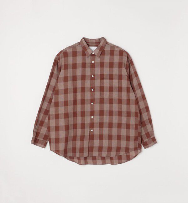 SHIPS any「SHIPS any: オーバーサイズ レギュラーカラー チェック／ストライプ 長袖 シャツ◇」|シャツ・ブラウス|