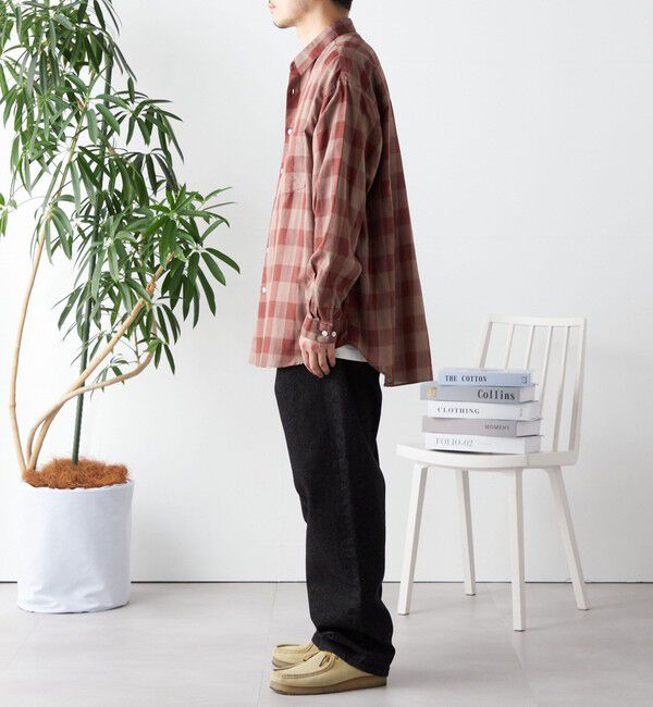 SHIPS any「SHIPS any: オーバーサイズ レギュラーカラー チェック／ストライプ 長袖 シャツ◇」|シャツ・ブラウス|