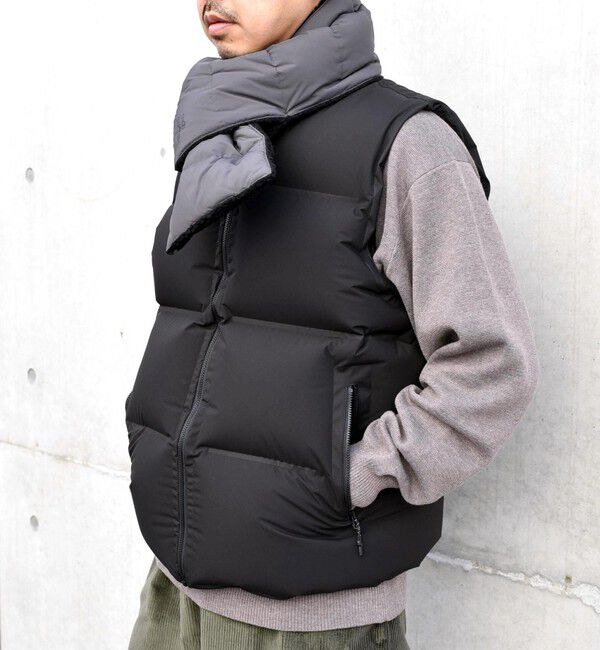SHIPS any「【Begin9月号 BB10 掲載】SHIPS any: 〈手洗い可能・撥水加工〉エアダウン 2WAY ベスト◇」|ベスト・ジレ|