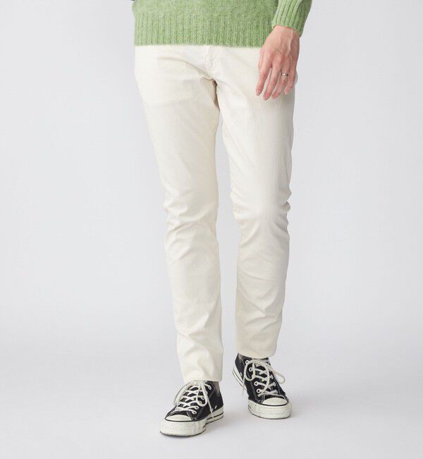 SHIPS「SHIPS: japan quality オイカワデニム縫製 ピケ ストレッチ 5ポケット 」|チノ|ナチュラル